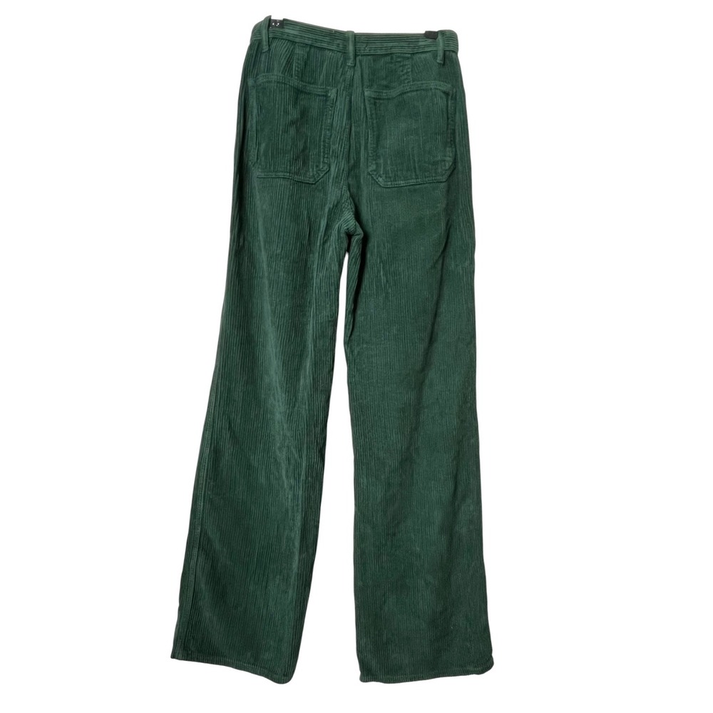 Reformation Alyssa High Rise Wide Leg Jeans Corduroy Pants Women's 26 Forest Fit - Picture 5 of 8